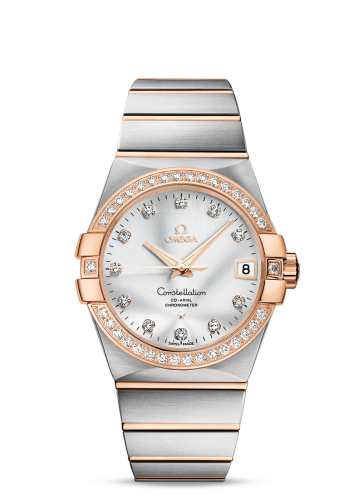 Omega Constellation Co-Axial 38 Stainless Steel / Red Gold / Diamond / Silver